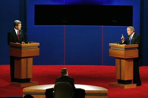 Bush, Kerry Square Off in First Presidential Debate | U.S. Presidential ...