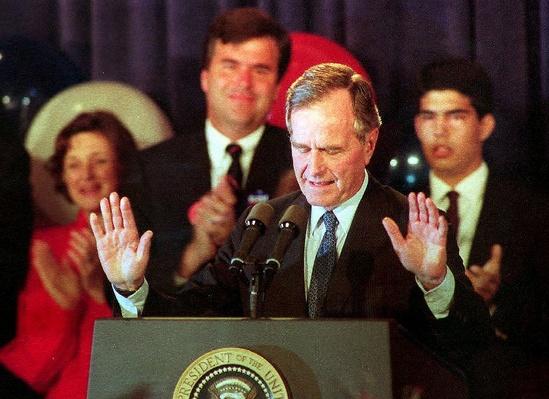 President George Hw Bush Concedes The Election Us Presidential