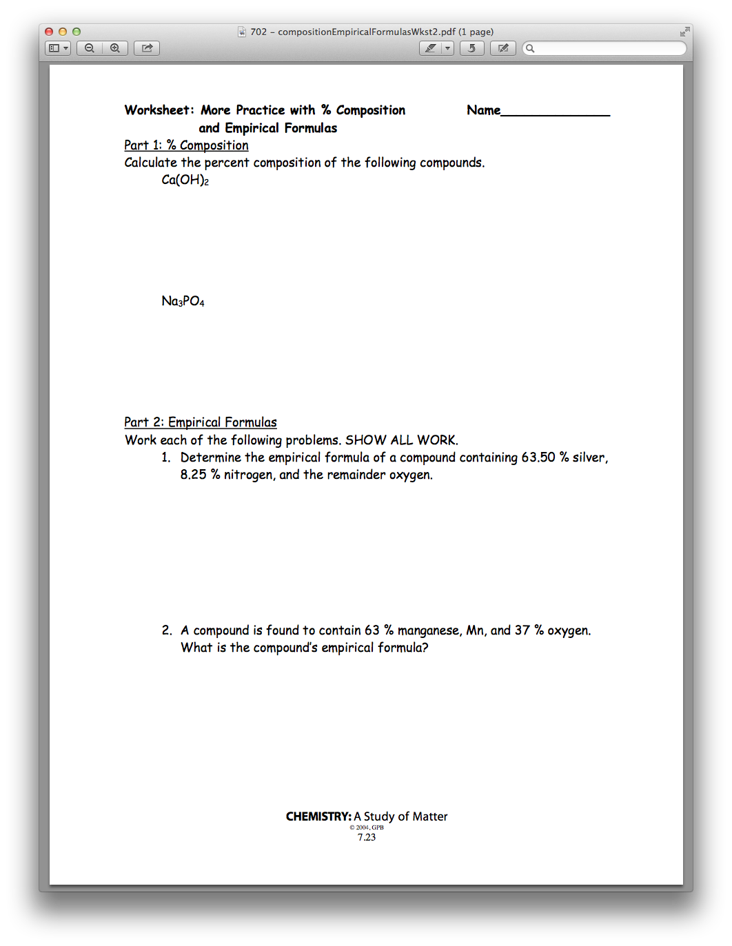 Bestseller: Gpb Chemistry Answers 8 13