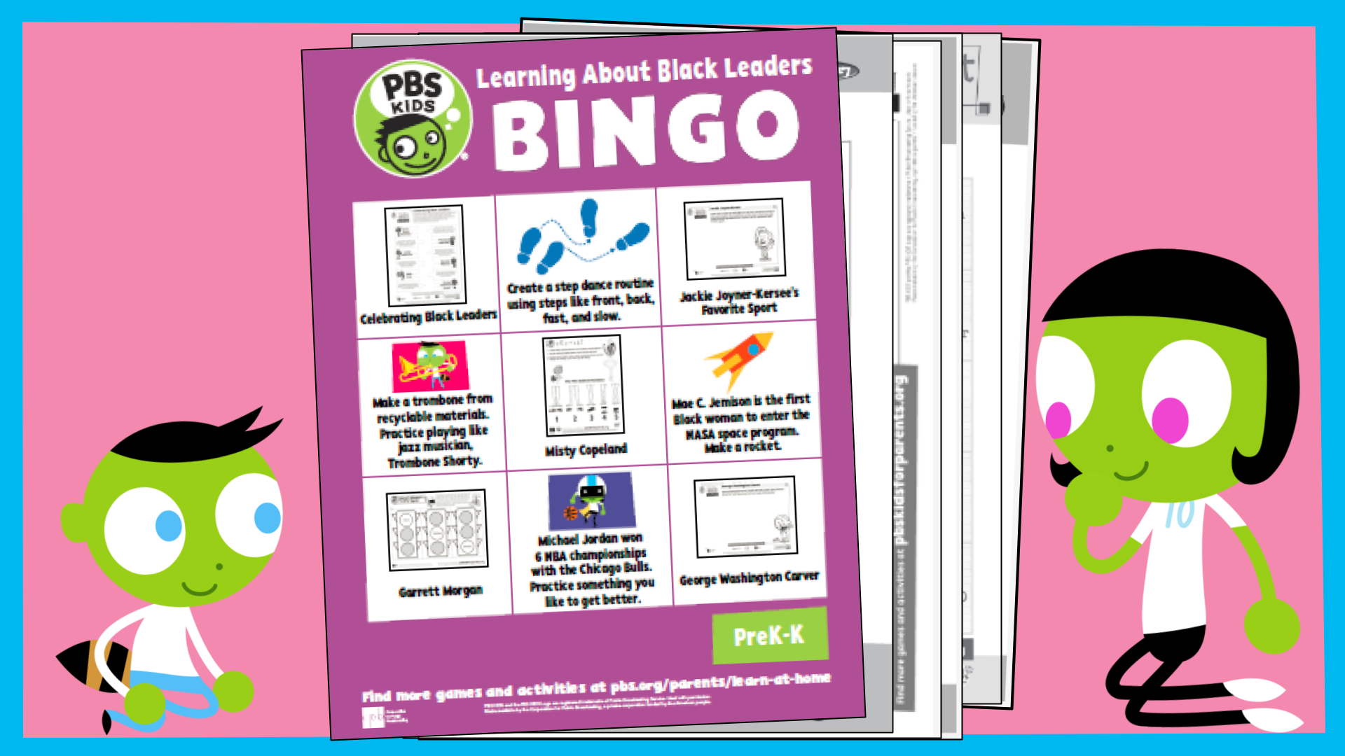 Learning About Black Leaders Bingo: PreK and K | PBS KIDS | PBS  LearningMedia