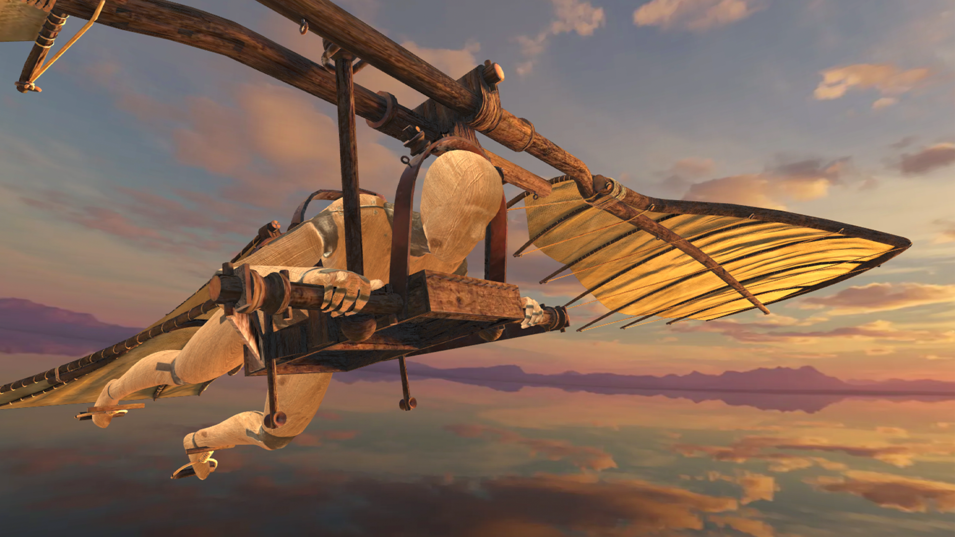 Leonardo Da Vinci Flying Machine Rigged 3d Model Cgstudio