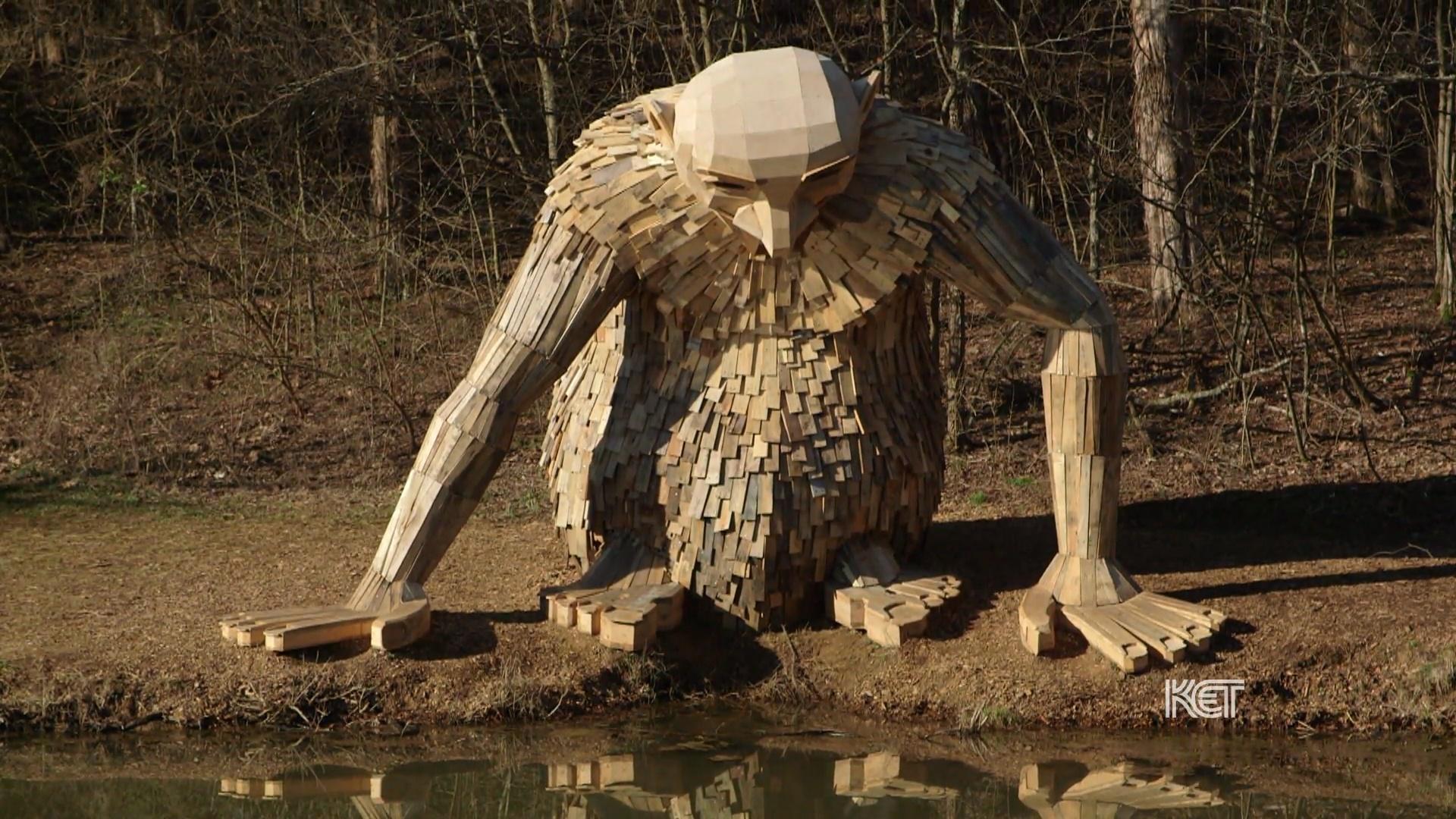 Giant Wood Sculptures in Copenhagen Are Treasure Hunt Of Recycled Art