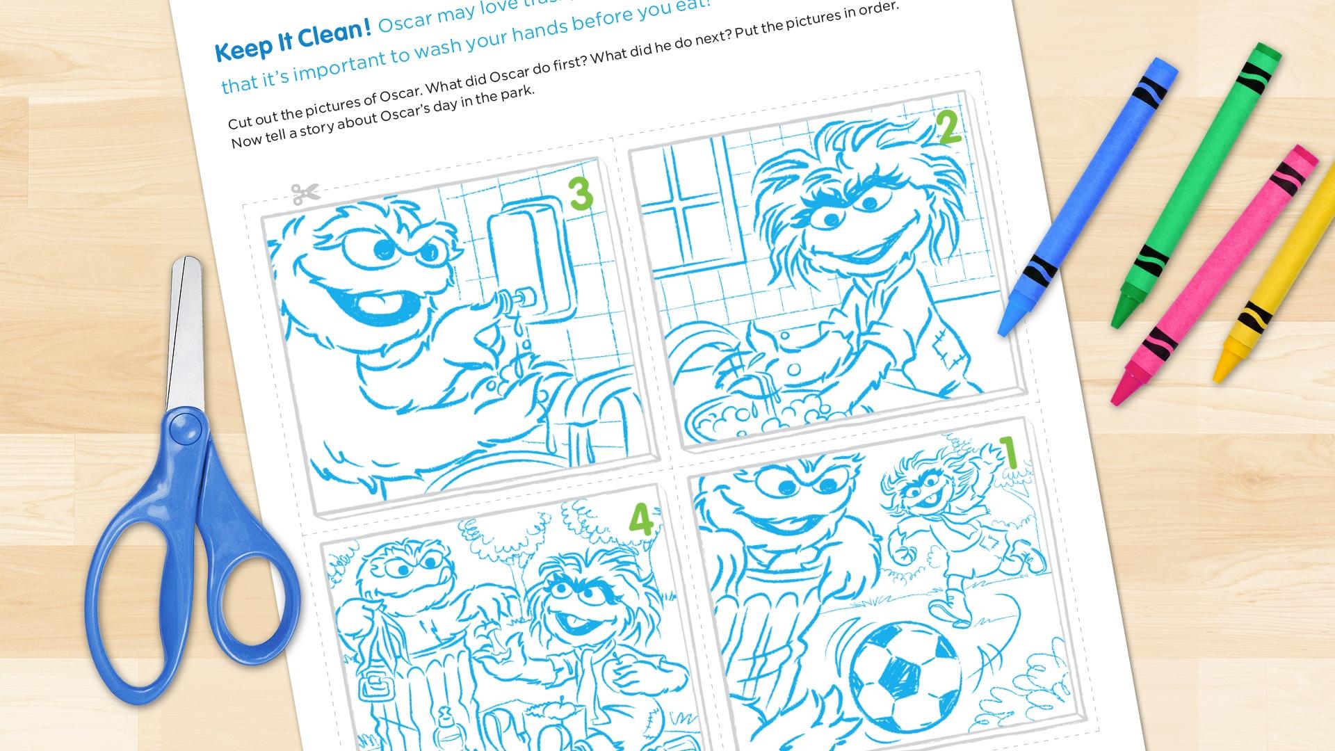 clean coloring book page - Playground