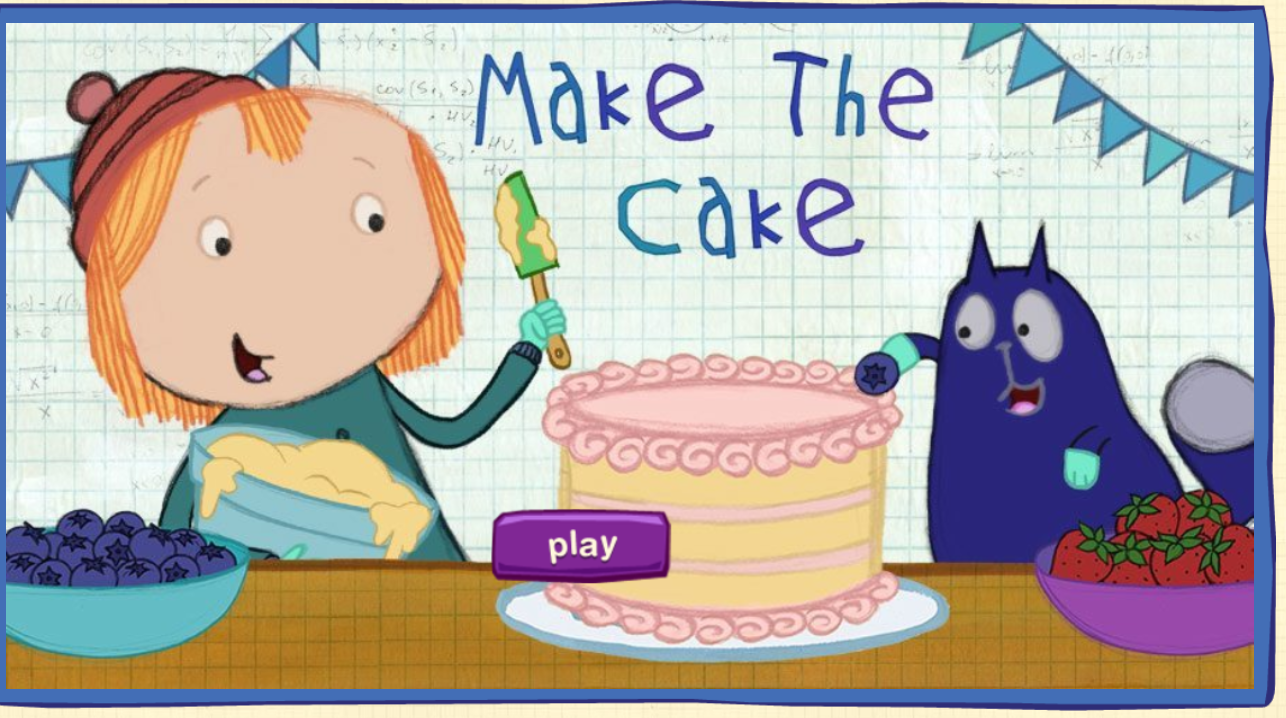 Make the Cake Digital Game, Peg + Cat