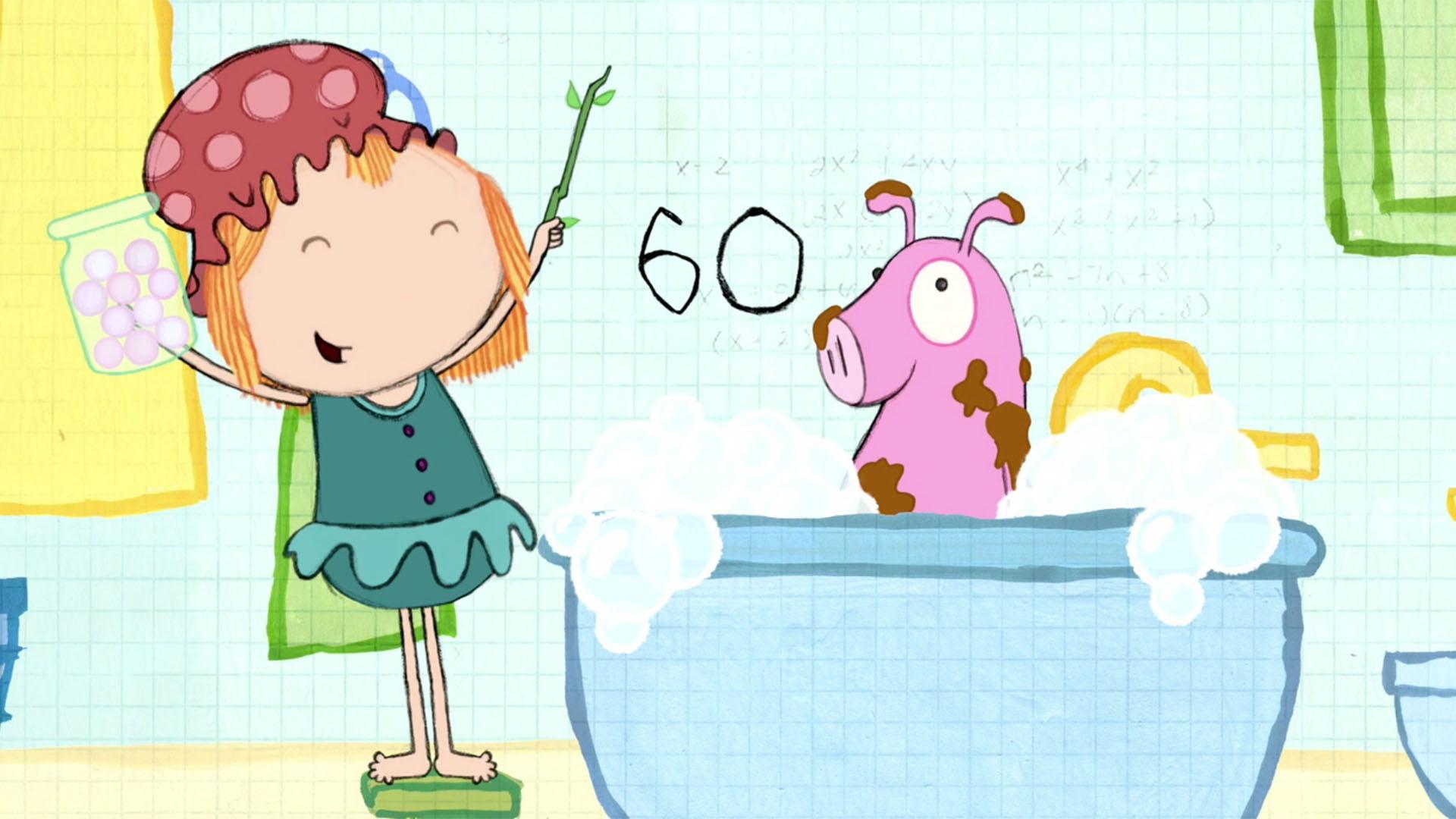 Math in the Bath: Sloppy Pig | Peg + Cat | PBS LearningMedia