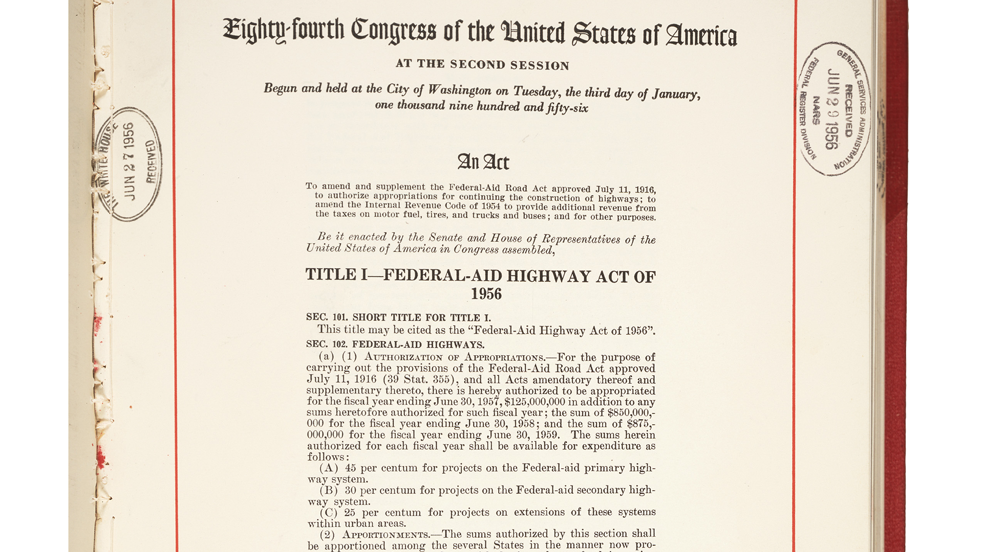 National Interstate And Defense Highways Act 1956 And Resource   National Interstate And Defense Highways Act Image 1 Thumb 