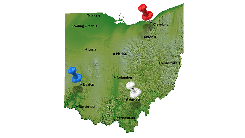 Ohio Interactive Presidential Map