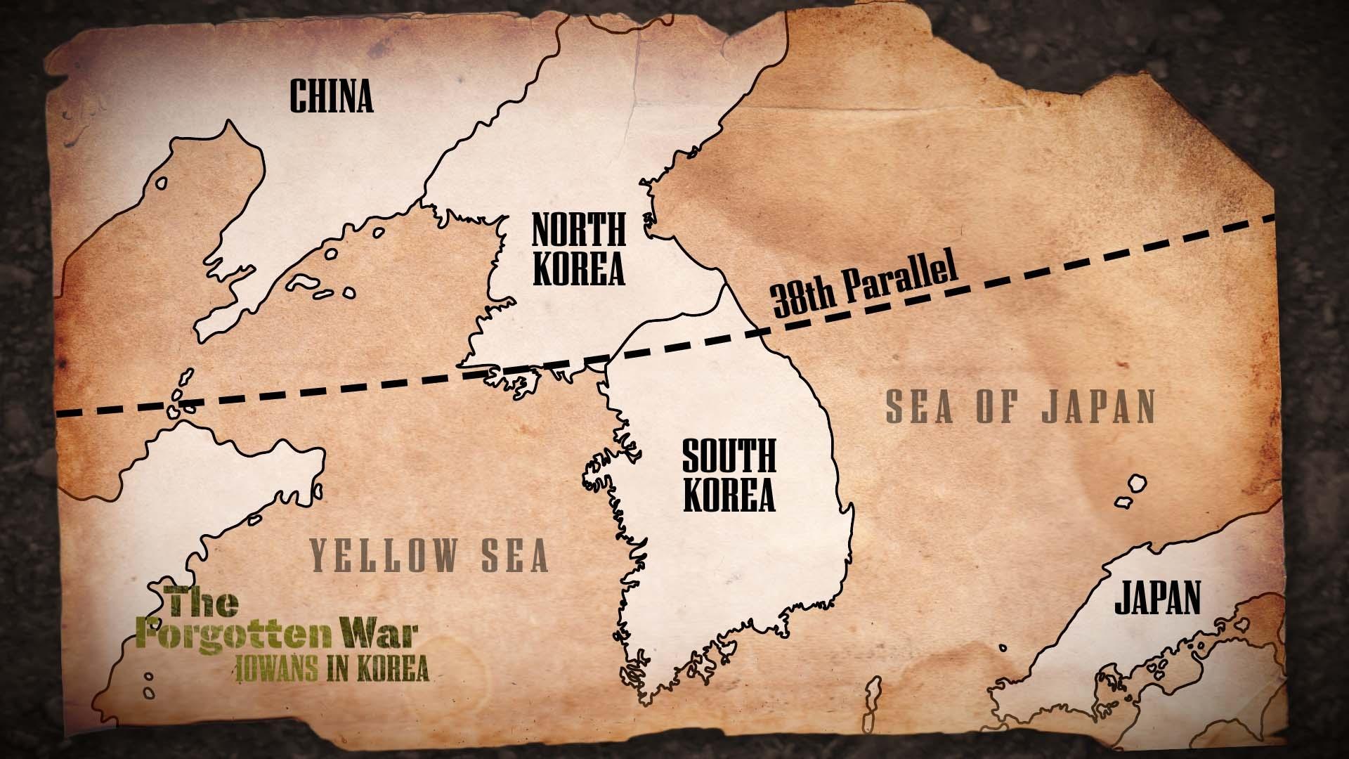 PBS Iowans In Korea Map 38 Parallel 