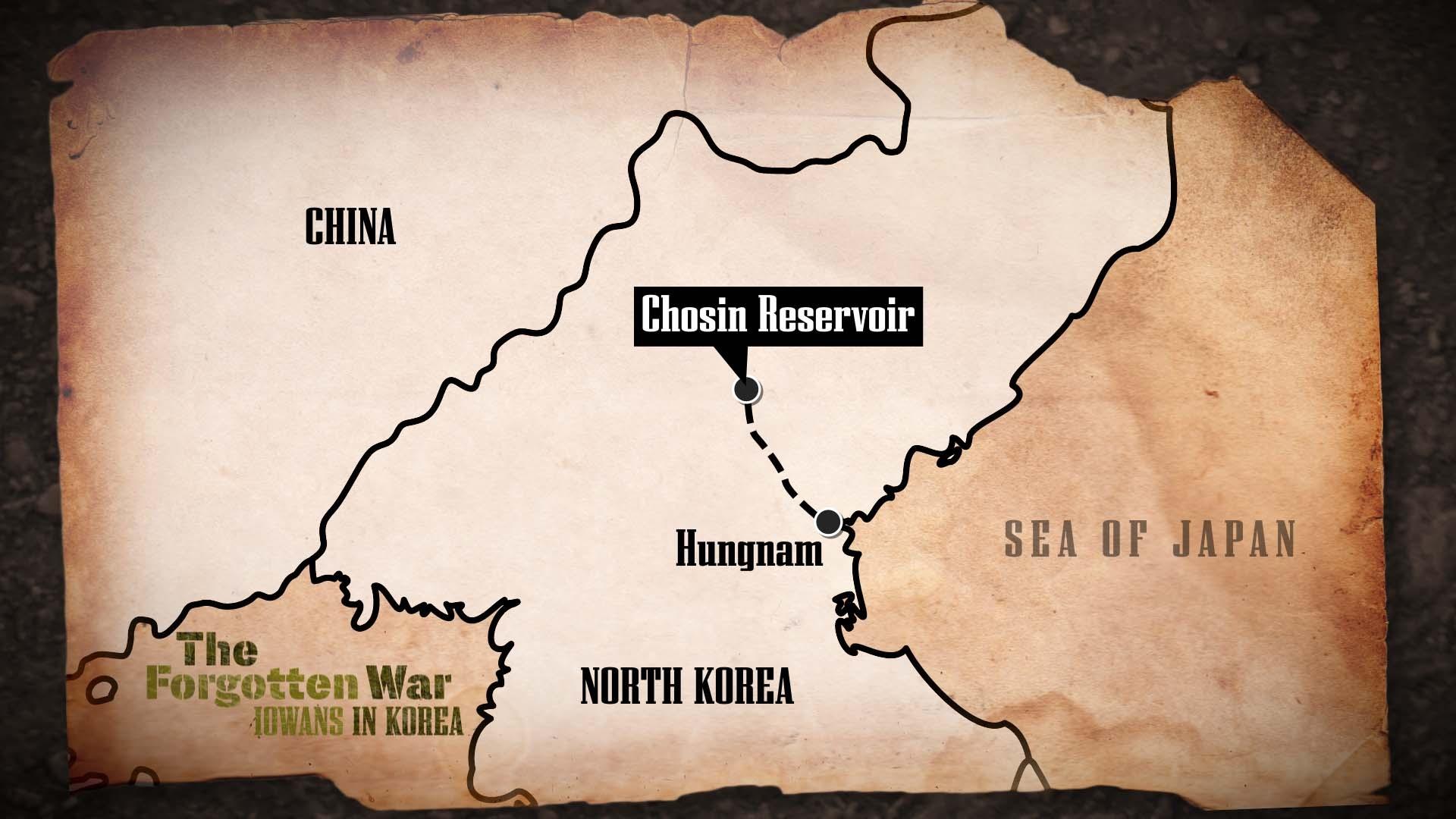 Korea Map: Chosin Reservoir Iowans In Korea PBS, 60% OFF