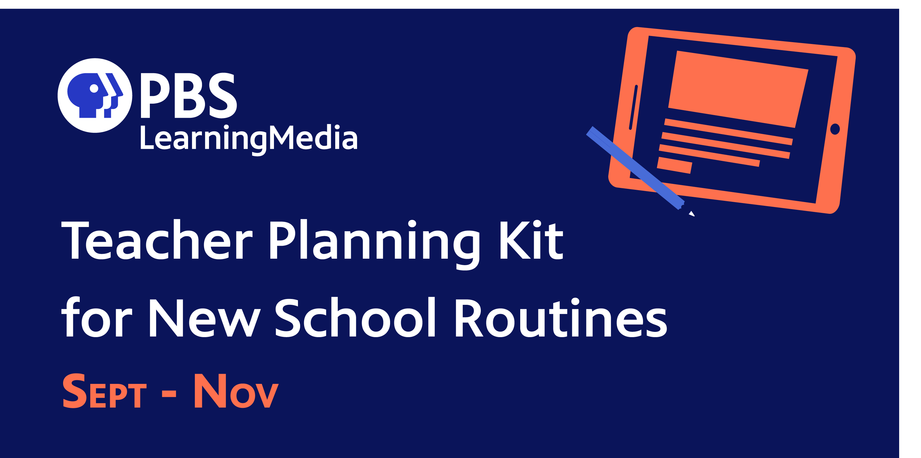 Teacher Planning Kits for New School Routines September November