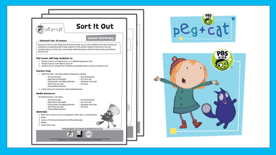 Sorting Peg Cat Pbs Learningmedia