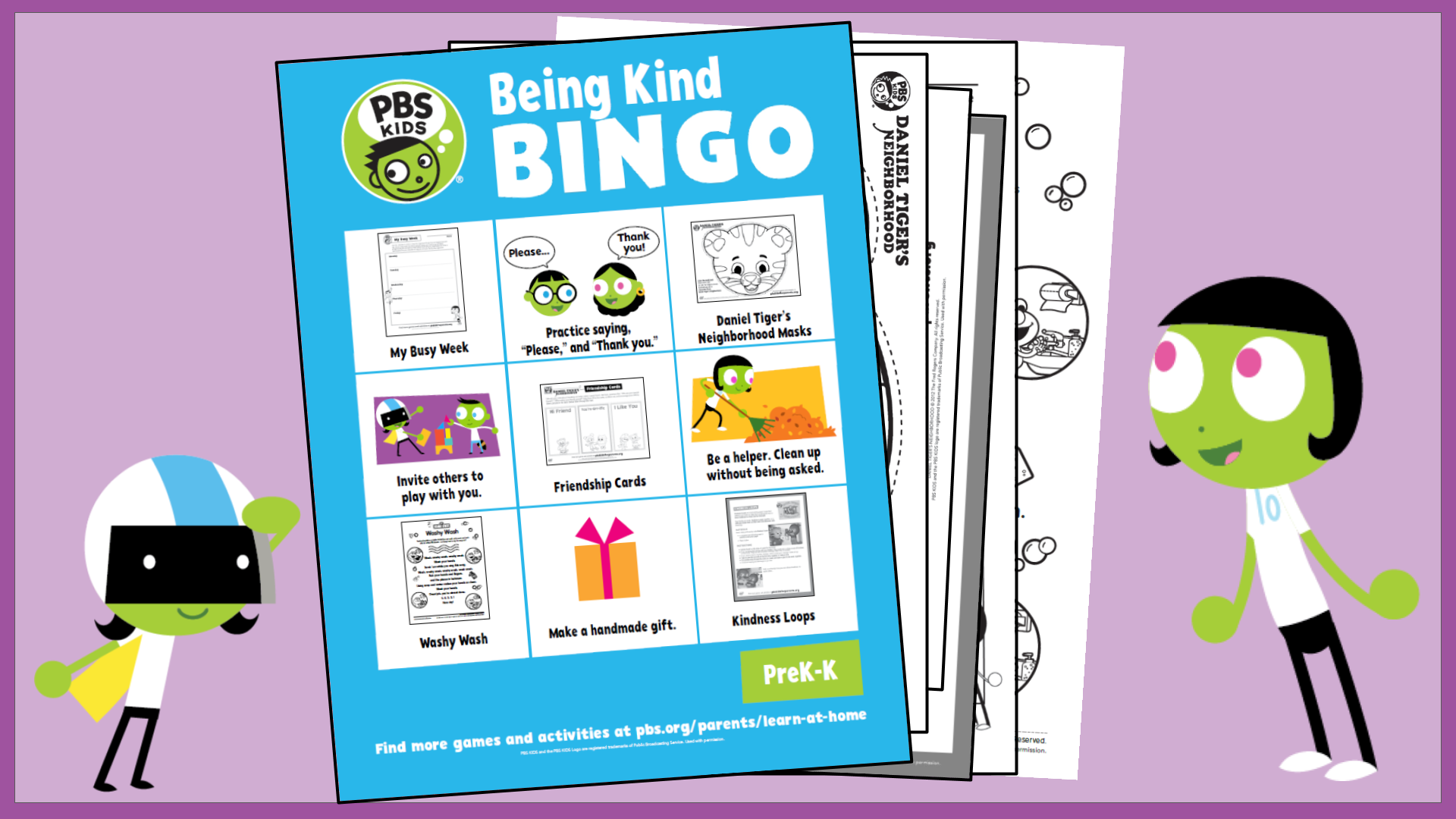 Being Kind Bingo: PreK and K, PBS KIDS