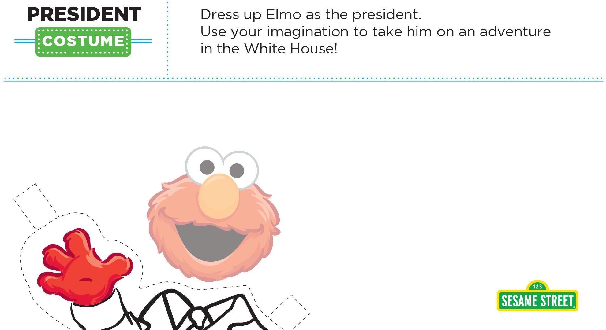 elmo the musical president costume printable sesame street pbs learningmedia