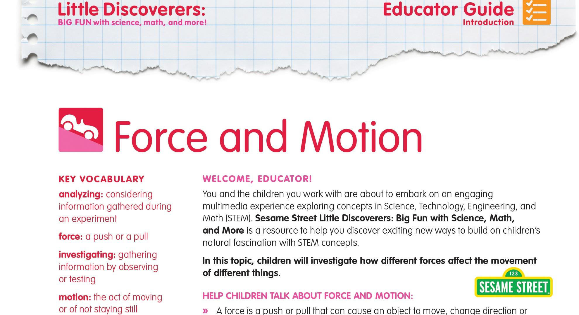 science motion and force