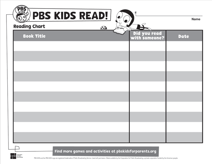 Growing as a Writer Bingo: Grades 1 and 2, PBS KIDS