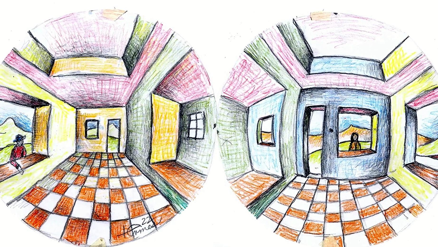1-Point Perspective Drawing on Vimeo