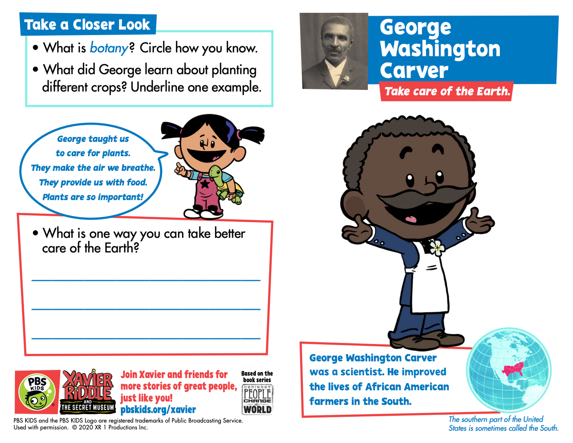 George Washington Carver Xavier Riddle And The Secret Museum Pbs