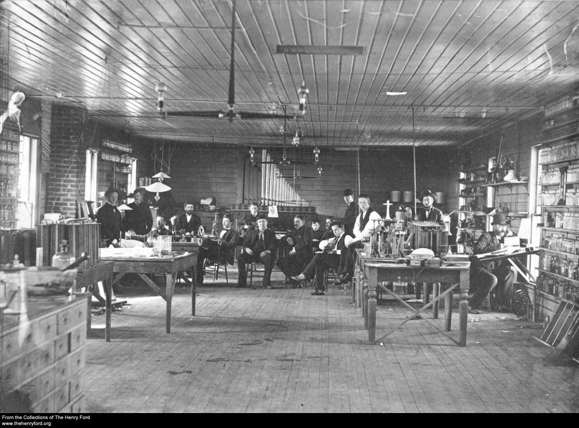 Thomas Edison and Employees Inside the Menlo Park Lab, 1880 | PBS ...