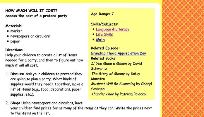 How Much Will It Cost? | Math | Document | PBS LearningMedia