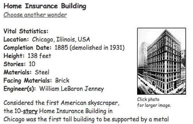 The Home Insurance Building Chicago - Home Sweet Home