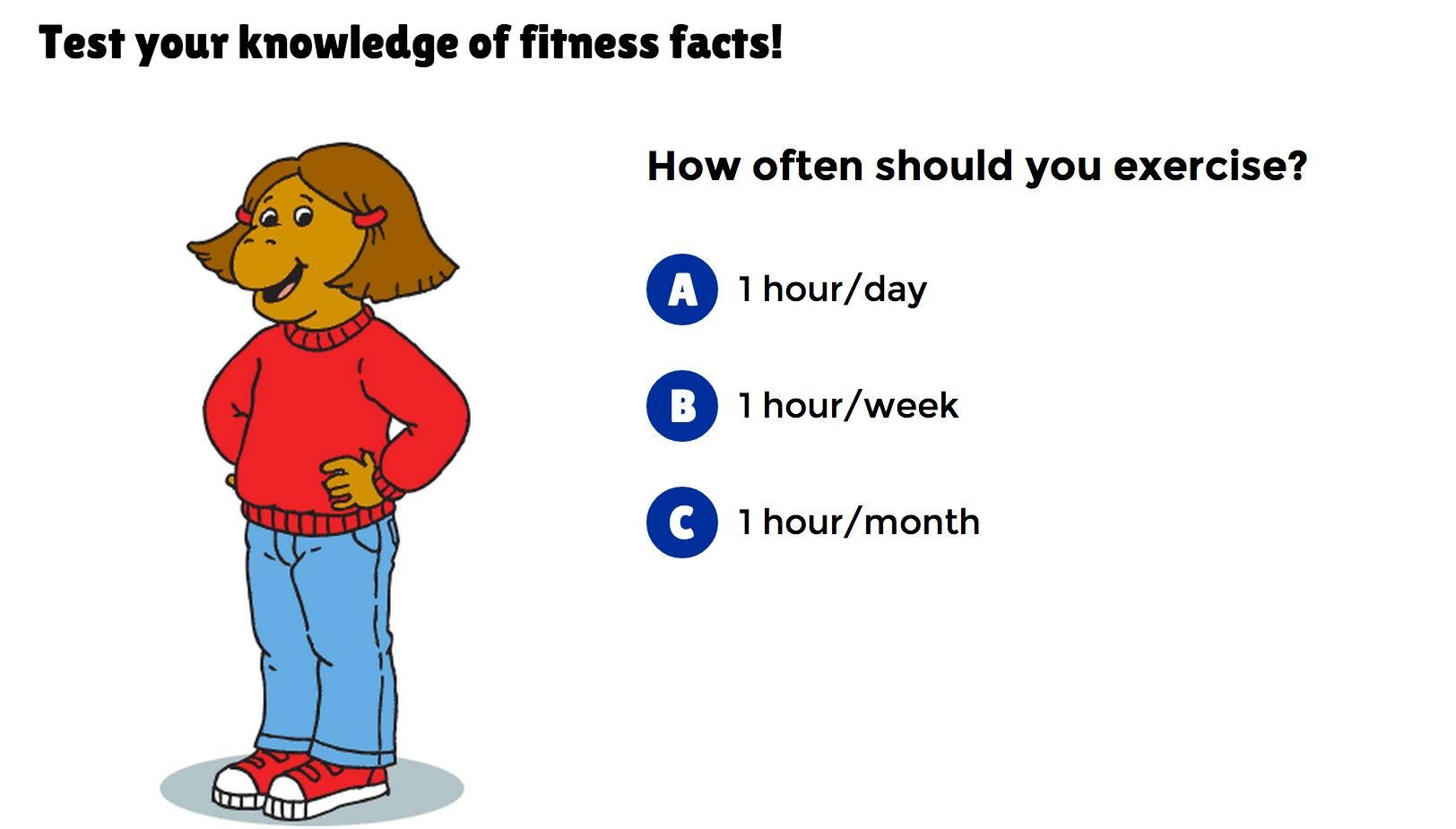 Fitness Quiz Pbs Learningmedia
