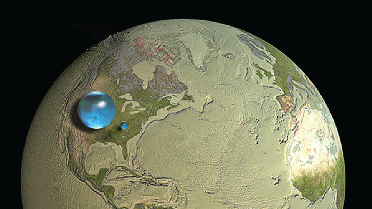 Salt Water and Freshwater Distribution on Earth