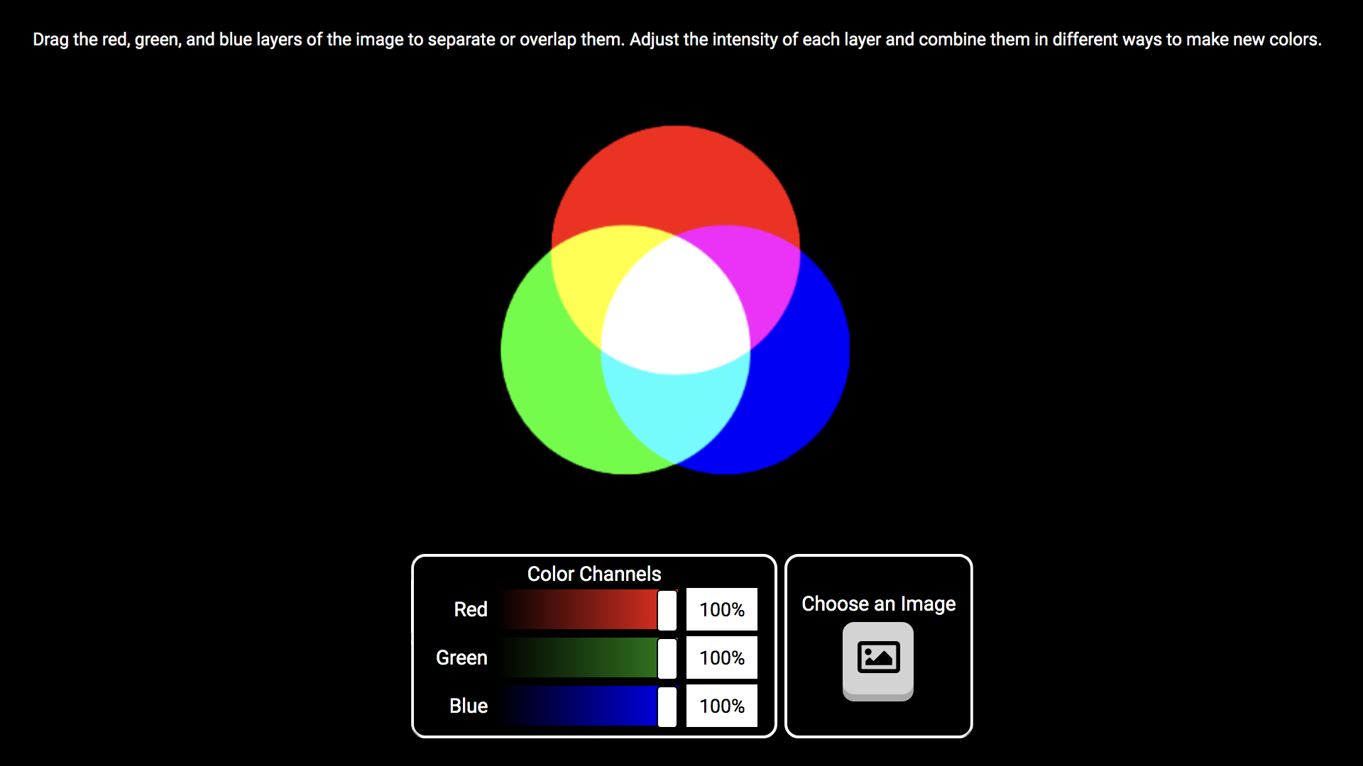 RGB Color Addition Simulation