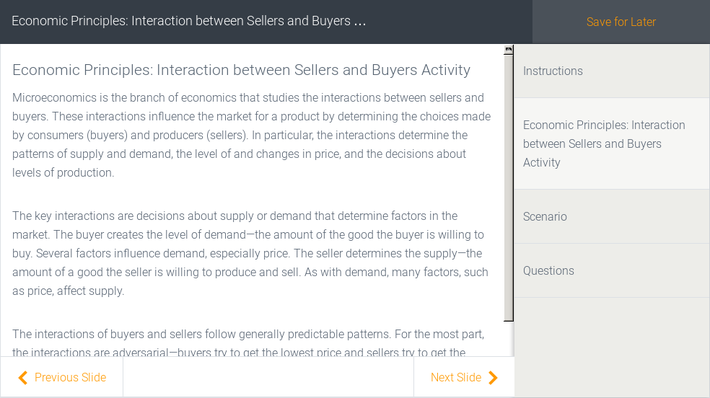 economic principles interaction between sellers and buyers economic principles