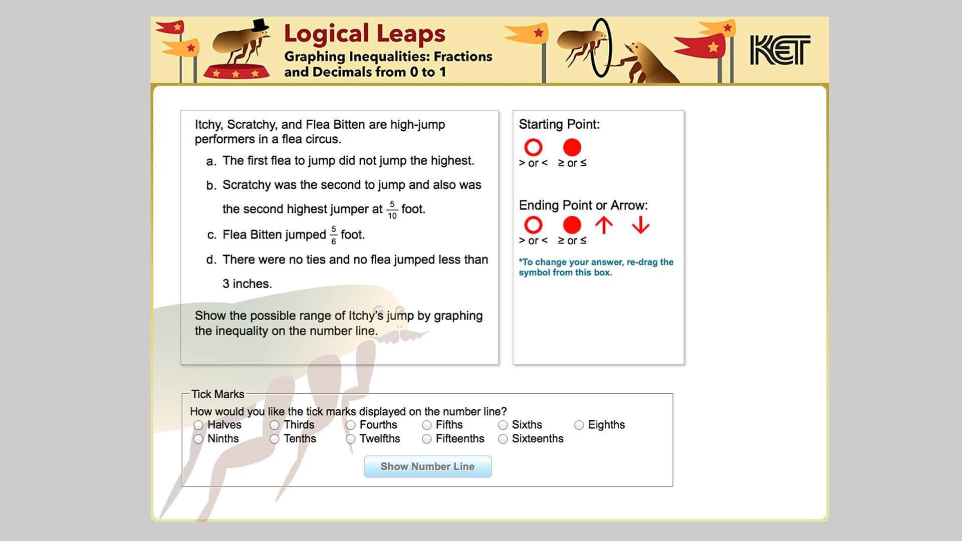 Logical Leaps Graphing Inequalities Fractions And Decimals From