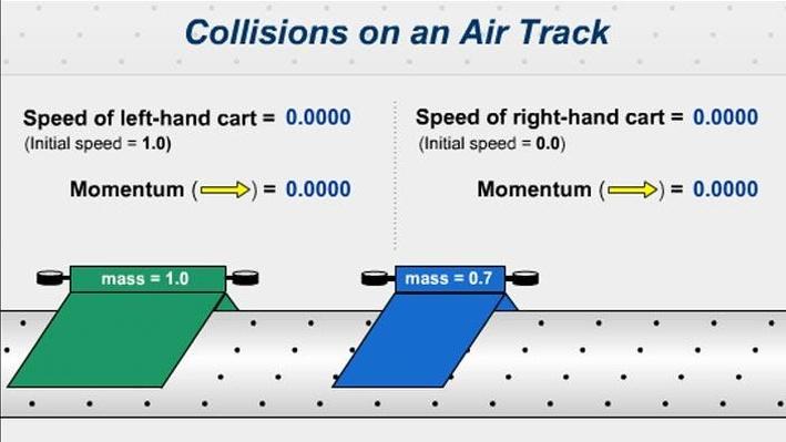 air track collision experiment