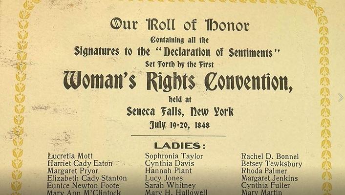 The Declaration of Sentiments | Journeys Through the Finger Lakes