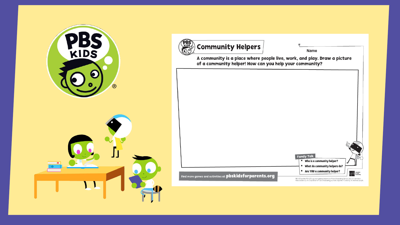 Community Helpers Bingo: Grades 1 and 2 | PBS KIDS | PBS LearningMedia for Community Helpers Bingo Free Printable