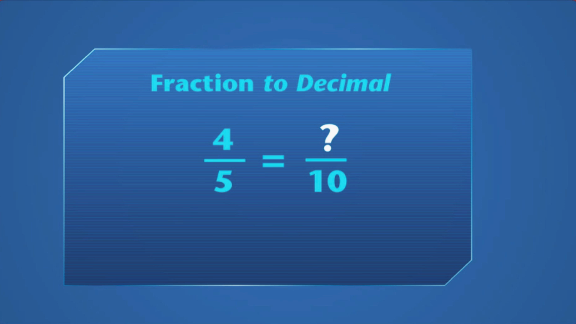 Explore the Relationship Among Fractions, Decimal Notation, and Percents |  PBS LearningMedia