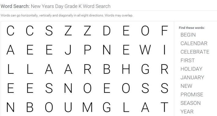 new years day grade k word search pbs learningmedia new years words