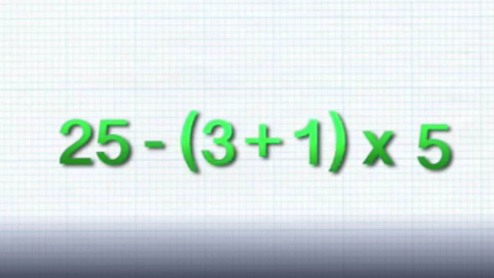 Order of Operations Game, Parentheses Brackets Braces