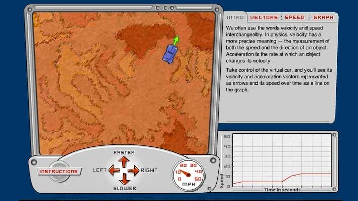 Virtual Car: Velocity and Acceleration  Science, Engineering & Technology  Interactive  PBS 