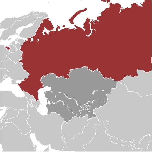 russia on europe map
