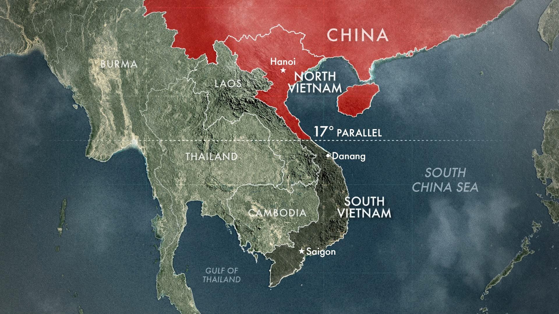 Map of Partitioned Vietnam | The Vietnam War | PBS LearningMedia