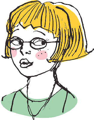 Blonde Girl Wearing Glasses | Clipart | PBS LearningMedia