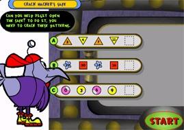 Cyberchase . Games . Crack Hacker's Safe