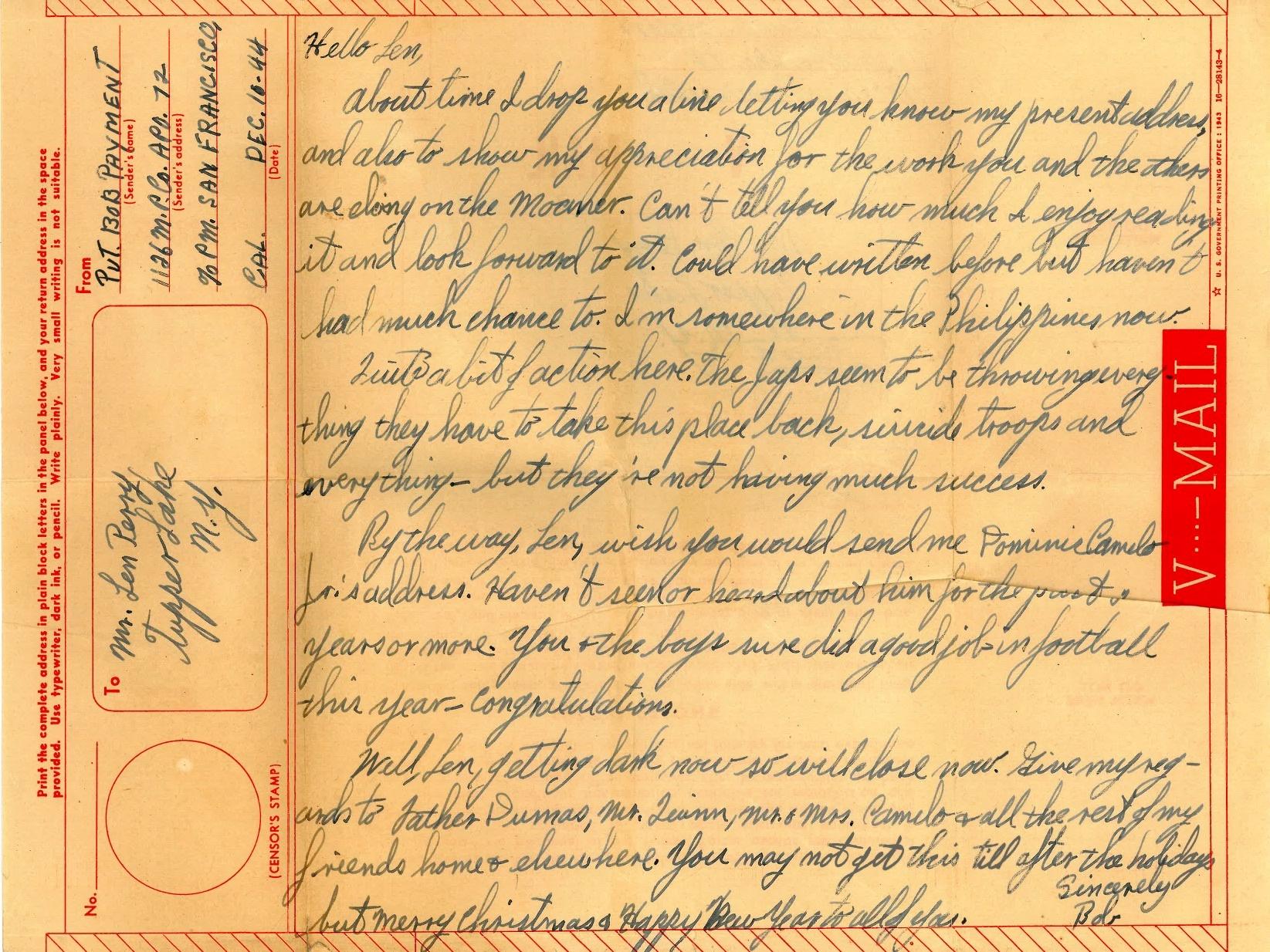 Letters Home From Soldiers In Ww2