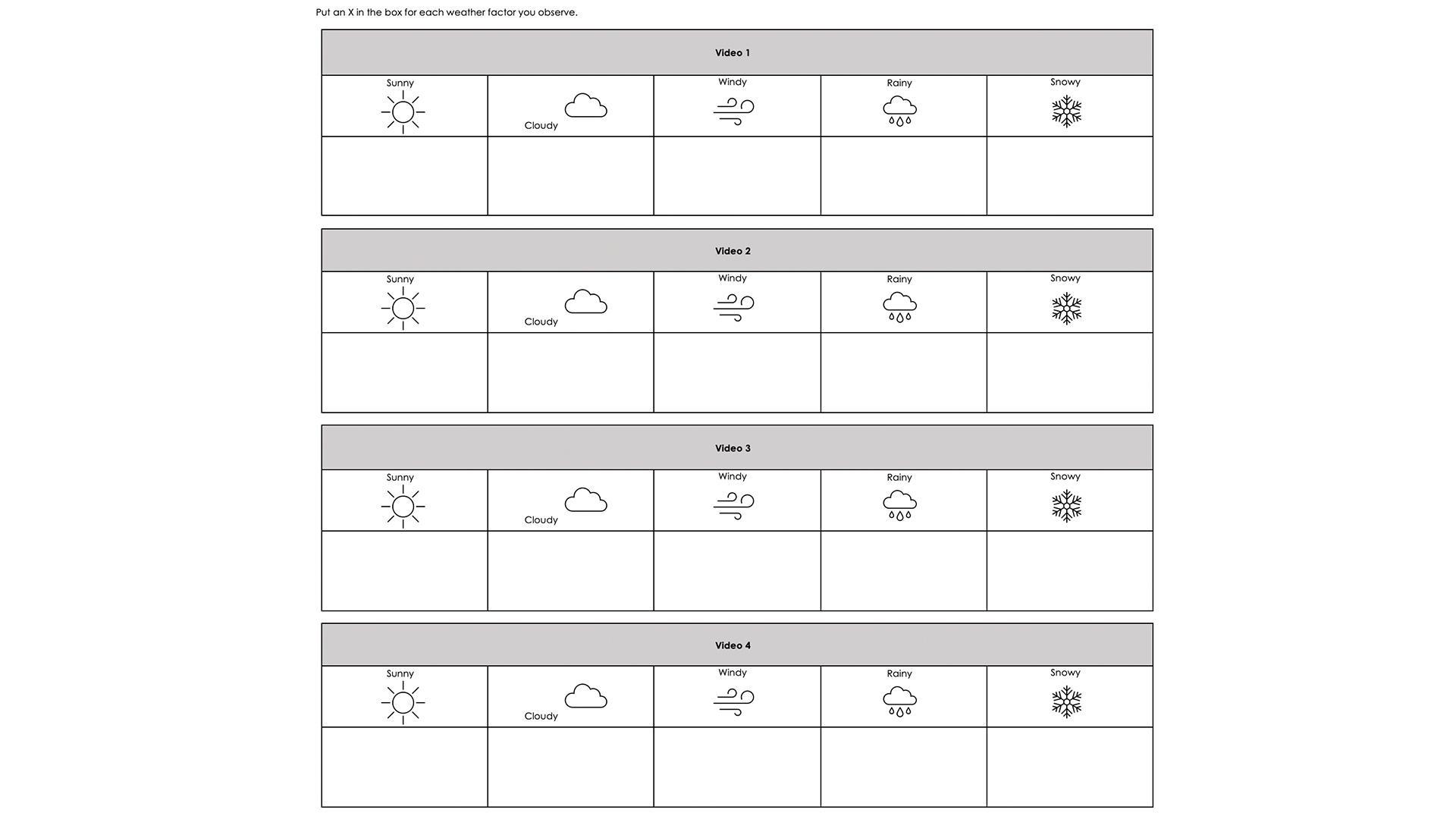 Identifying Different Types of Weather | Lesson Plan | PBS LearningMedia