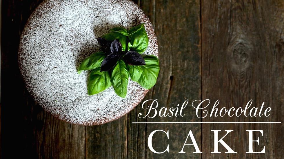 Basil Chocolate Cake image