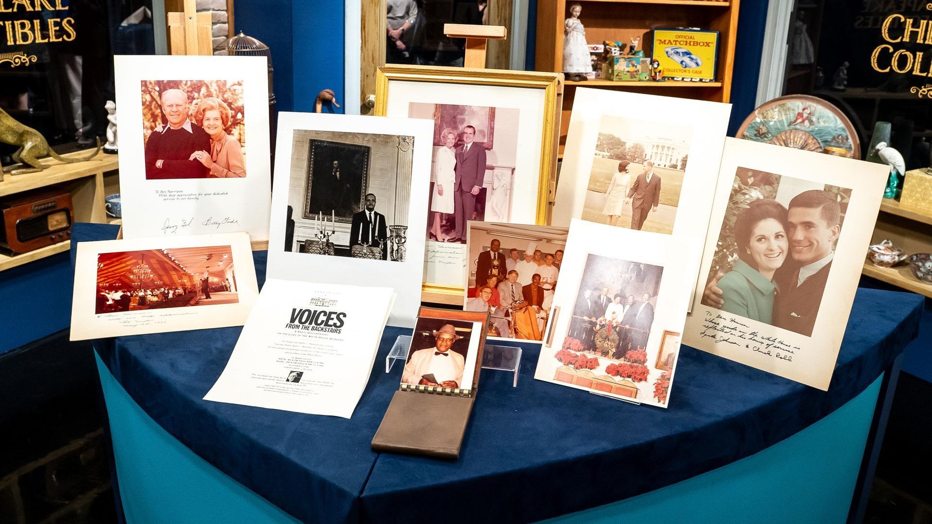 White House butler; pocket watches; Marlon Brando portrait; silver menorah; Civil War ephemera.