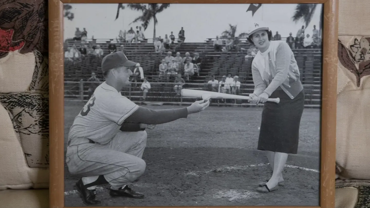 Roz Wyman and Don Drysdale