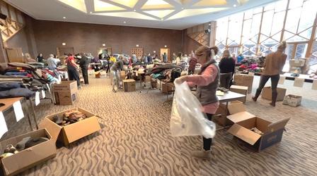 Video thumbnail: Colorado Voices Denver rallies to help migrants in the city