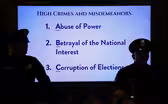Legal debate on impeachment accompanied by partisan attacks