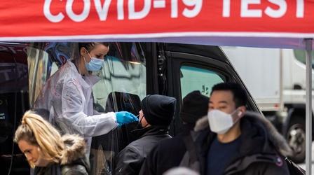 Video thumbnail: PBS NewsHour News Wrap: Pfizer forecasts pandemic will last until 2024