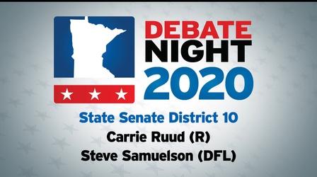 Video thumbnail: Debate Night MN Senate District 10