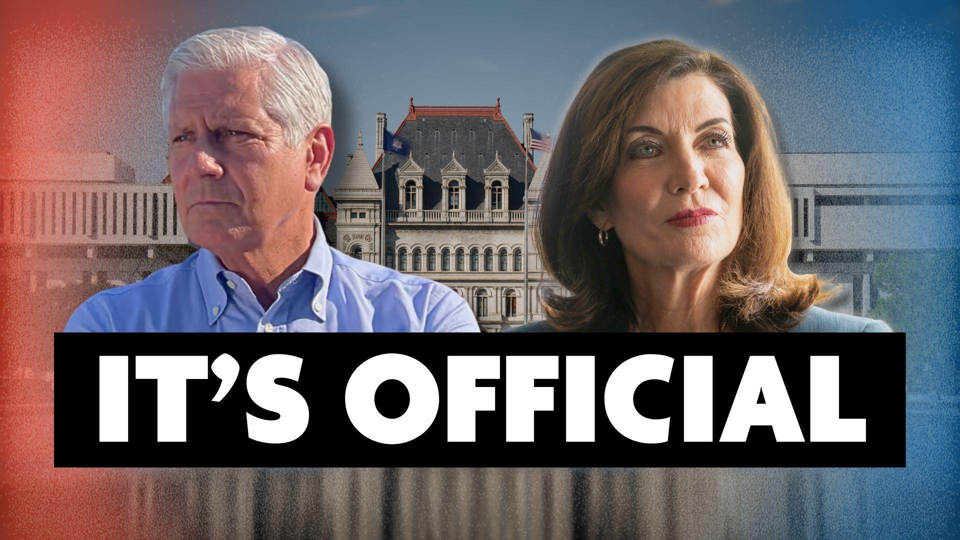 Blakeman challenges Hochul as Albany debates power & immigration.